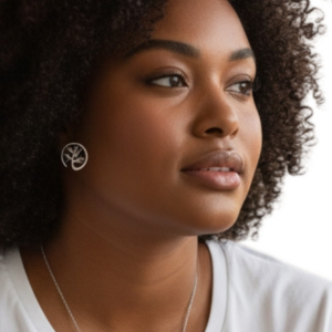 LETREECHA SILVER STUD EARRING